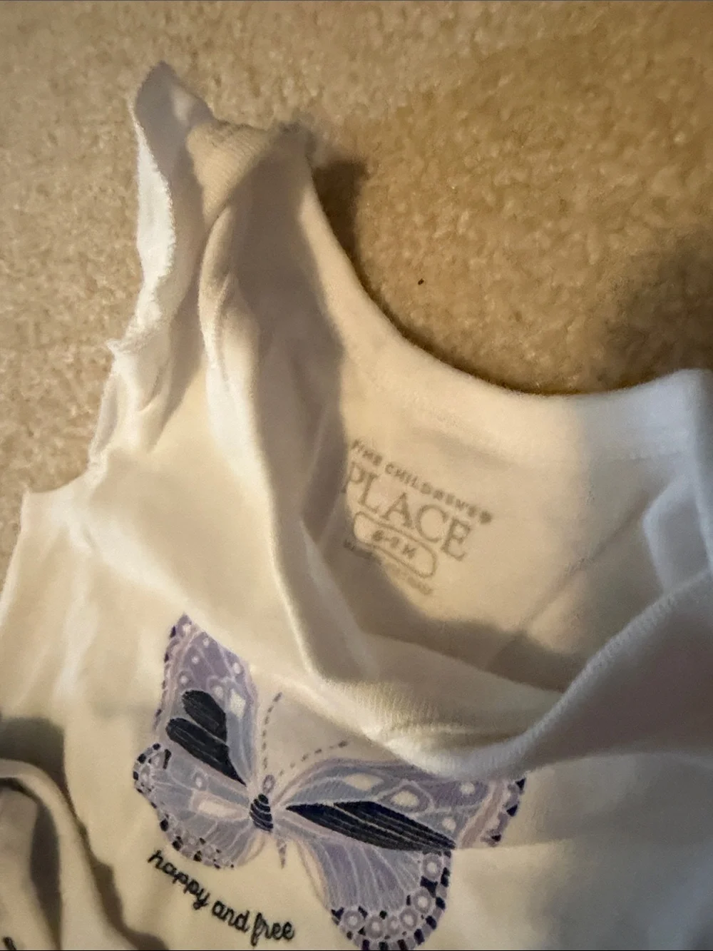 The Children's Place Lavender and White Baby Girl One-Piece Bodysuits - 3 Pack